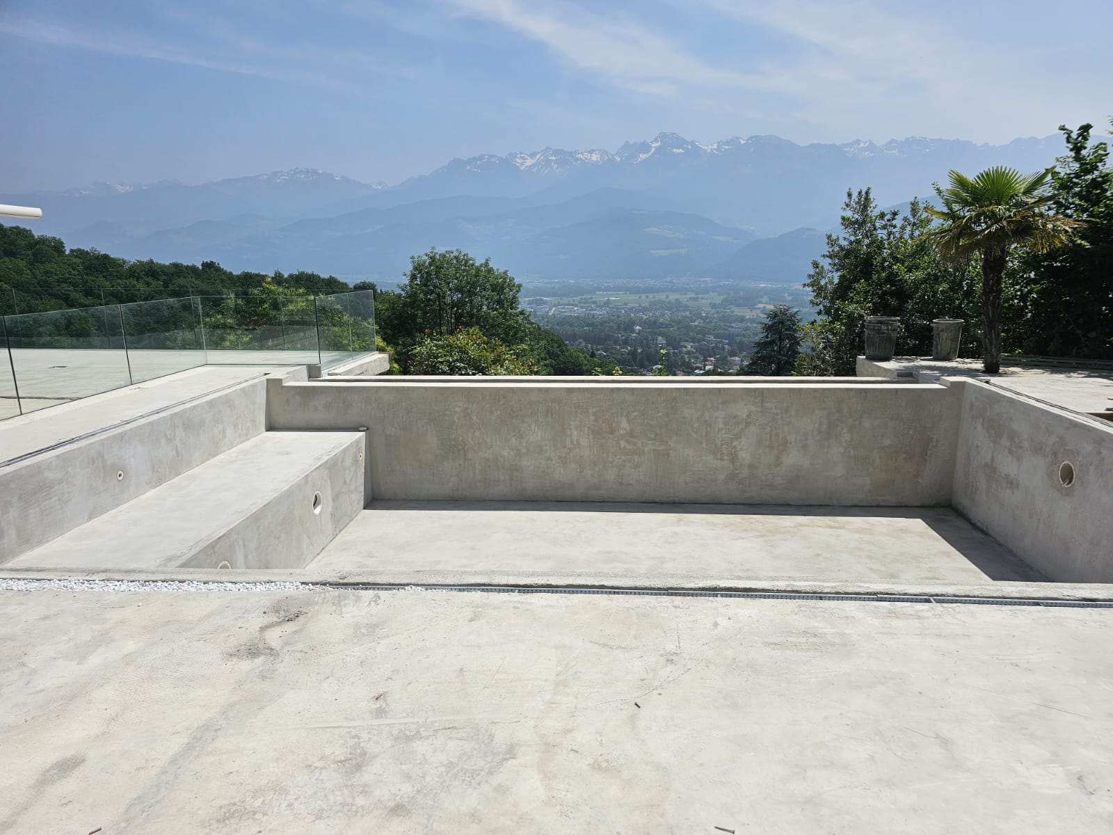 Maçonnerie et ferraillage de piscine