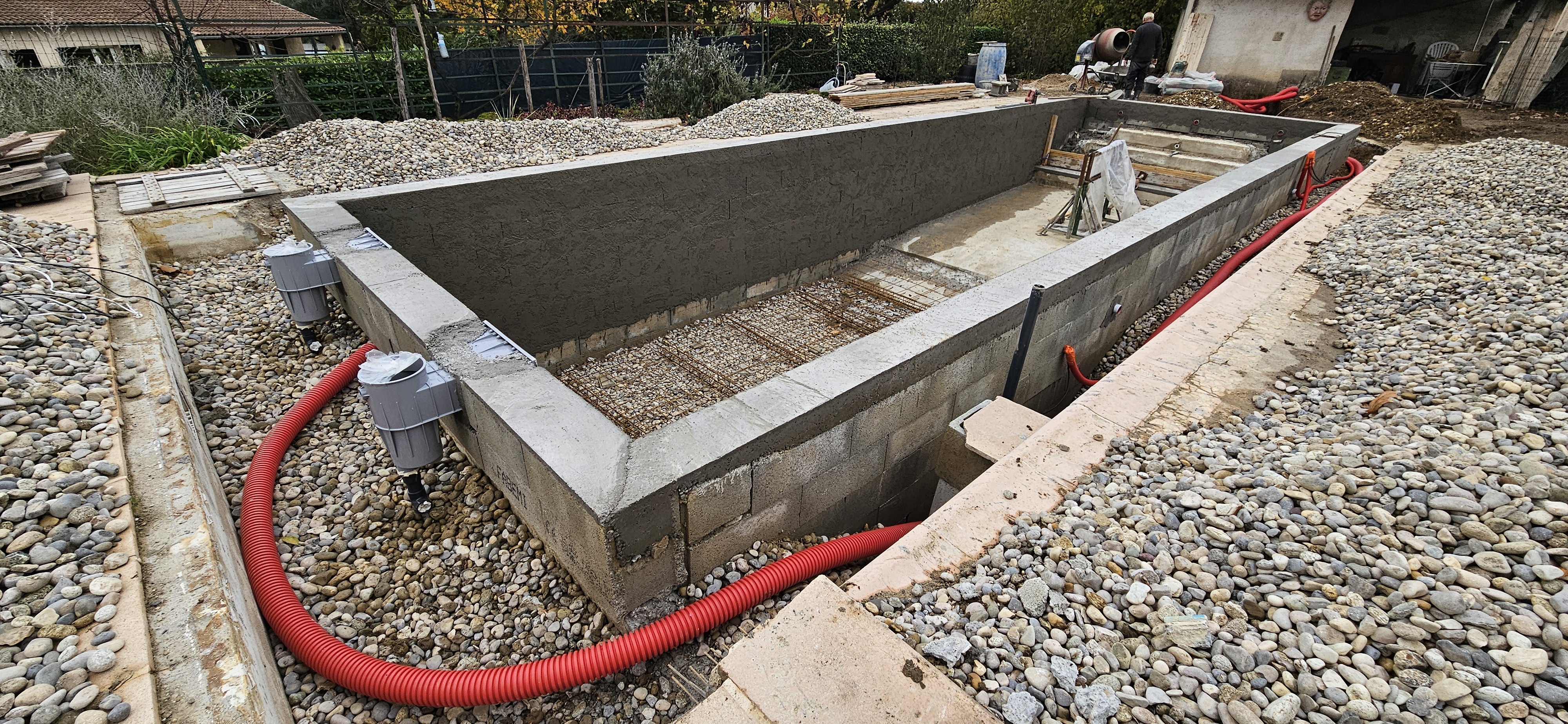 Rénovation des pièces à sceller de la piscine