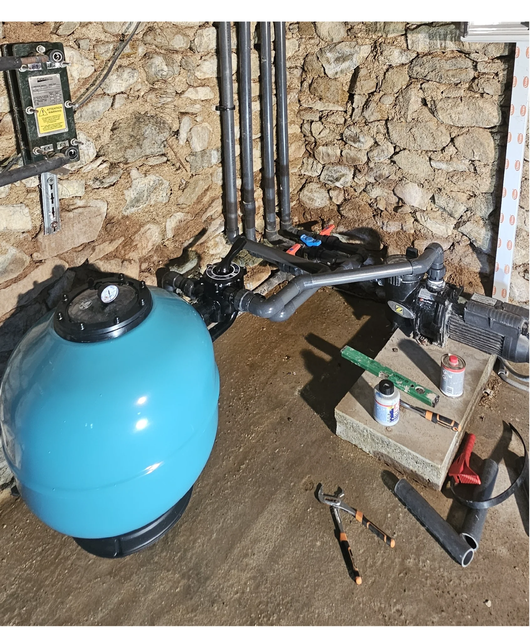 Rénovation système de filtration piscine